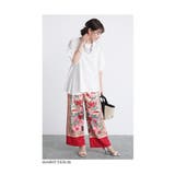 袖を彩る刺繍レースの軽やかフレアチュニック レディース ファッション | Sawa a la mode | 詳細画像9