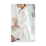 袖を彩る刺繍レースの軽やかフレアチュニック レディース ファッション | Sawa a la mode | 詳細画像13