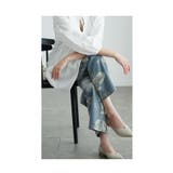 優しげなお花プリントの主役級デニムロングパンツ レディース ファッション | Sawa a la mode | 詳細画像10