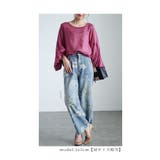優しげなお花プリントの主役級デニムロングパンツ レディース ファッション | Sawa a la mode | 詳細画像16