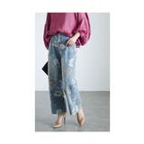 優しげなお花プリントの主役級デニムロングパンツ レディース ファッション | Sawa a la mode | 詳細画像18