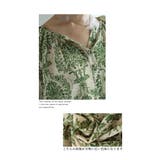 ナチュラルグリーンのダマスク柄シャツブラウス レディース ファッション | Sawa a la mode | 詳細画像4 