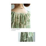 ナチュラルグリーンのダマスク柄シャツブラウス レディース ファッション | Sawa a la mode | 詳細画像12 