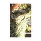 ナチュラルグリーンのダマスク柄シャツブラウス レディース ファッション | Sawa a la mode | 詳細画像16 