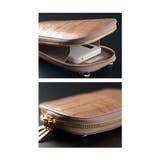 カードスロットホルダー付きクロコ革フォンショルダー レディース ファッション | Sawa a la mode | 詳細画像21 