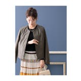 上質ラムレザーのノーカラージャケット レディース ファッション | Sawa a la mode | 詳細画像14