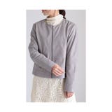 上質ラムレザーのノーカラージャケット レディース ファッション | Sawa a la mode | 詳細画像18