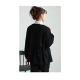リボンを散りばめた裾フレアパーカートップス レディース ファッション | Sawa a la mode | 詳細画像7