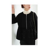 リボンを散りばめた裾フレアパーカートップス レディース ファッション | Sawa a la mode | 詳細画像10