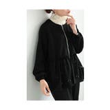 リボンを散りばめた裾フレアパーカートップス レディース ファッション | Sawa a la mode | 詳細画像16