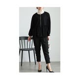 リボンを散りばめた裾フレアパーカートップス レディース ファッション | Sawa a la mode | 詳細画像19