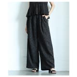 涼やかで上品なサマーツィードハイウエストタックパンツ レディース ファッション | Sawa a la mode | 詳細画像3