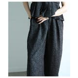 涼やかで上品なサマーツィードハイウエストタックパンツ レディース ファッション | Sawa a la mode | 詳細画像5