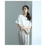 シンプルな折り返しデザインカットソー レディース ファッション | Sawa a la mode | 詳細画像4