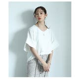 シンプルな折り返しデザインカットソー レディース ファッション | Sawa a la mode | 詳細画像15