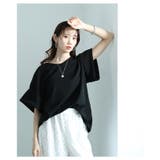 シンプルな折り返しデザインカットソー レディース ファッション | Sawa a la mode | 詳細画像21