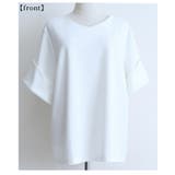 シンプルな折り返しデザインカットソー レディース ファッション | Sawa a la mode | 詳細画像30