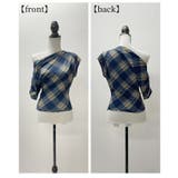 こなれる着こなしで大人の色気を演出するチェック柄ワンショルダーカットソー | Sawa a la mode | 詳細画像21