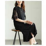 美しい袖レースのブラックワンピース レディース ファッション | Sawa a la mode | 詳細画像11