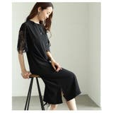美しい袖レースのブラックワンピース レディース ファッション | Sawa a la mode | 詳細画像17