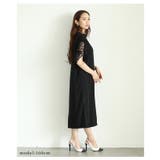 美しい袖レースのブラックワンピース レディース ファッション | Sawa a la mode | 詳細画像25