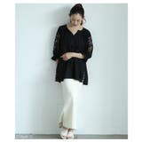 袖レース透けるキャンディスリーブトップス レディース ファッション | Sawa a la mode | 詳細画像2