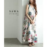 花柄 | 夏を感じる涼しげなボタニカル柄ロングワンピース レディース ファッション | Sawa a la mode