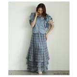 重なるチュールフリルに惹かれるティアードロングスカート レディース ファッション | Sawa a la mode | 詳細画像13