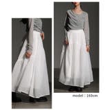 レディな装いに包まれるリボン付きギャザーフレアスカート レディース ファッション | Sawa a la mode | 詳細画像10