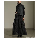 レディな装いに包まれるリボン付きギャザーフレアスカート レディース ファッション | Sawa a la mode | 詳細画像15