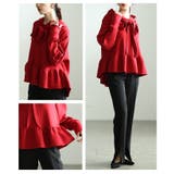 可愛さに溺れるリボンタイ付きペプラムフーディートップス レディース ファッション | Sawa a la mode | 詳細画像15 