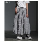 ふっくらシルエットでサマになるストライプ柄バブルヘムスカート レディース ファッ… | Sawa a la mode | 詳細画像2 