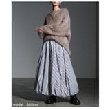 ふっくらシルエットでサマになるストライプ柄バブルヘムスカート レディース ファッ… | Sawa a la mode | 詳細画像20 