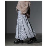 ふっくらシルエットでサマになるストライプ柄バブルヘムスカート レディース ファッ… | Sawa a la mode | 詳細画像21 