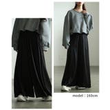 品格漂う大人ハンサムスタイルに仕上がるワイドサテンパンツ レディース ファッショ… | Sawa a la mode | 詳細画像10 