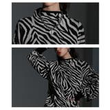 モノトーンで着映えるゼブラ柄ニット レディース ファッション | Sawa a la mode | 詳細画像4 