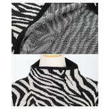 モノトーンで着映えるゼブラ柄ニット レディース ファッション | Sawa a la mode | 詳細画像22 