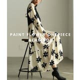 私だけの花模様を描いた切替ティアードロングワンピース レディース ファッション | Sawa a la mode | 詳細画像1 