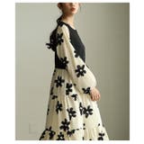 私だけの花模様を描いた切替ティアードロングワンピース レディース ファッション | Sawa a la mode | 詳細画像8 
