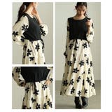 私だけの花模様を描いた切替ティアードロングワンピース レディース ファッション | Sawa a la mode | 詳細画像17 