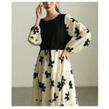 私だけの花模様を描いた切替ティアードロングワンピース レディース ファッション | Sawa a la mode | 詳細画像19 