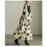 私だけの花模様を描いた切替ティアードロングワンピース レディース ファッション | Sawa a la mode | 詳細画像20 