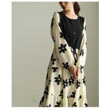 私だけの花模様を描いた切替ティアードロングワンピース レディース ファッション | Sawa a la mode | 詳細画像21 