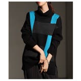 大人のセンス光る日本製オシャレ配色ニットトップス レディース ファッション | Sawa a la mode | 詳細画像11 