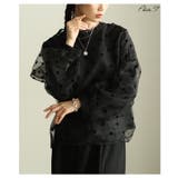 レディに決まるドット柄ふんわり袖シアートップス レディース ファッション | Sawa a la mode | 詳細画像2 