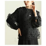 レディに決まるドット柄ふんわり袖シアートップス レディース ファッション | Sawa a la mode | 詳細画像9 