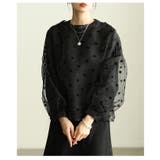 レディに決まるドット柄ふんわり袖シアートップス レディース ファッション | Sawa a la mode | 詳細画像16 