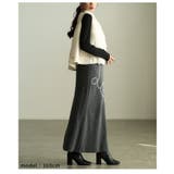 シーズンムードを盛り上げる異素材切替ファーベスト レディース ファッション | Sawa a la mode | 詳細画像19 