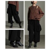 遊び心あるシルエット立体ポケットジョガーパンツ レディース ファッション | Sawa a la mode | 詳細画像17 