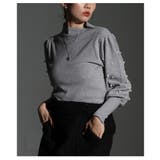 パールの粒が降り注ぐパフスリーブニットトップス レディース ファッション | Sawa a la mode | 詳細画像16 